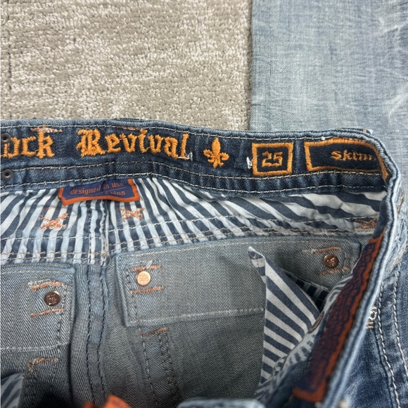Rock Revival Arda Distressed Skinny Jean Women Size 25 - Picture 4 of 8